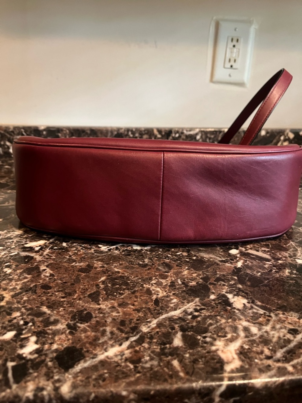 Coach Leather Shoulder Hobo Bag in Deep Wine - Picture 6 of 12